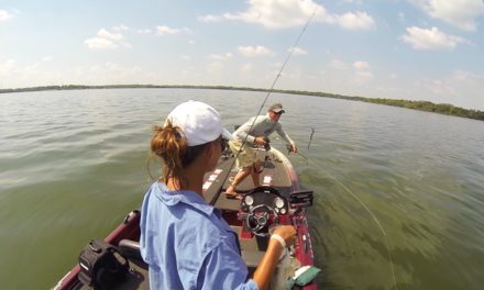 LakeForkGuy – Bass Takes Off With Fishing Rod