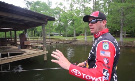 In the boat with KVD Kevin VanDam fishing topwater lures for bass