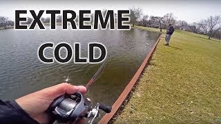 EXTREME Cold Water Bass Fishing!