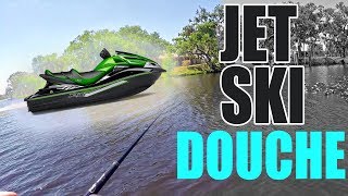 TOTAL jet ski DOUCHE bag ~ Fishing for BASS in a RIVER