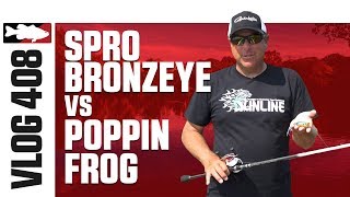 Dean Rojas Fishing the Spro Bronzeye Frog 65 and Poppin’ Frog on the Mississippi – TW VLOG #408