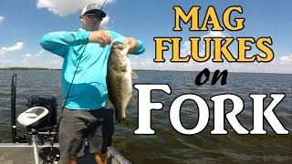 Magnum FLUKES on Fork – Deep Water Bass Fishing