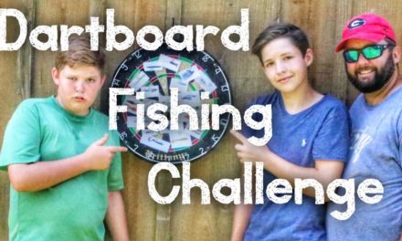 Dartboard Bass Fishing Challenge – Bank Fishing with the Kids