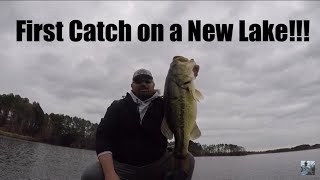 Winter Bass Fishing: New Lake, Giant Bass