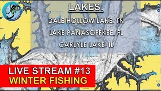 Fish the Moment Live Stream #13 | Winter Bass Fishing Lake Breakdowns