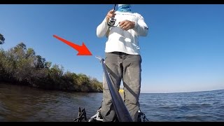 Salt Strong | – How To Fish From Your Kayak Standing Up (Cool Paddle Trick)