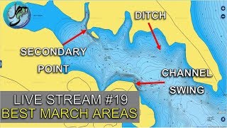 Best Areas for March Bass Fishing | Fish the Moment Live Stream #19