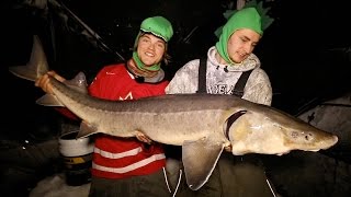 Uncut Angling – Manitoba – Sturgeon Ice Fishing Slugfest – Uncut Angling – February 6, 2015
