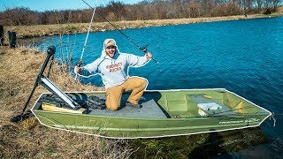 My FIRST TIME Fishing in the HOMEMADE Bass Boat!!!