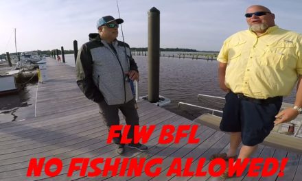 Told to Leave! FLW BFL practice fishing from shore! FLW BFL Chesapeake Bay
