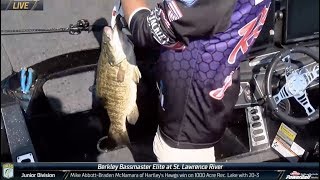 Bassmaster – St. Lawrence River: Day 1 kicked off with big smallmouth bass