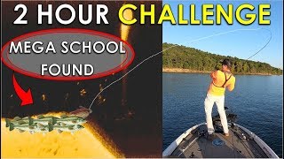 2 Hour Challenge: Mega Bass School Found Summer Fishing