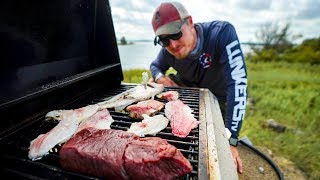 Lunkers TV – Catch and Cook – Surf and Turf