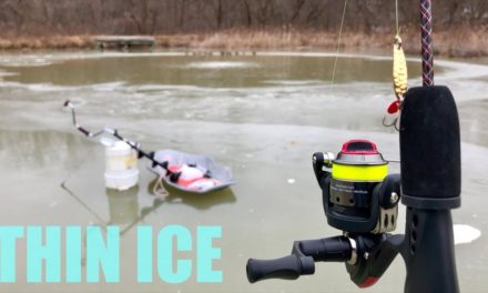 Fishing on THIN ICE!!! (DANGEROUS: DO NOT ATTEMPT)