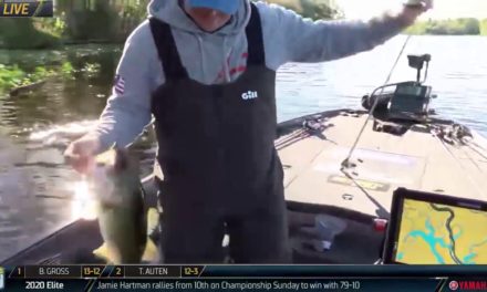 Bassmaster – St. Johns River: Canterbury catches a 4 pounder to start event