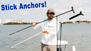 Salt Strong | – Stick Anchors: How To Anchor Your Boat Or Kayak In Shallow Water Fast (And Inexpensive)