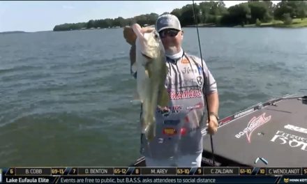 Bassmaster – Buddy Gross charging from 10th to 2nd early on Championship Saturday