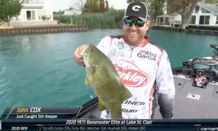 Bassmaster – Cox back in the unofficial lead on Day 2