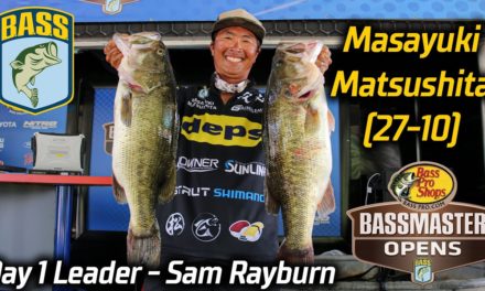 Bassmaster – Masayuki Matsushita leads Day 1 with 27 pounds, 10 ounces (Bassmaster Central Open at Sam Rayburn)