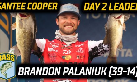 Bassmaster – Brandon Palaniuk takes the Day 2 lead with 39-14 (Santee Cooper Bassmaster Elite)