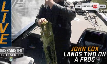 Bassmaster – Cox catches two on a frog at Chickamauga