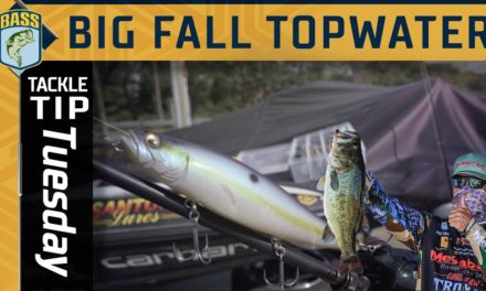 Bassmaster – Fishing BIG Topwater lures for BASS in the Fall