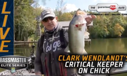 Bassmaster – Critical keeper for Clark Wendlandt at Chickamauga