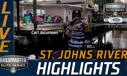 Bassmaster – Carl Jocumsen patiently fishes the St. Johns River