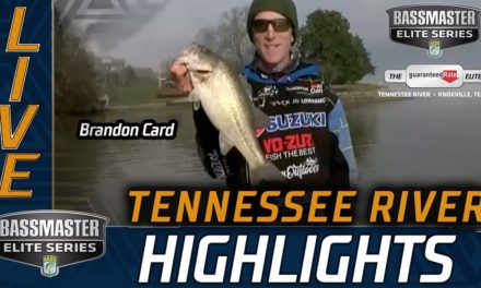 Bassmaster – Brandon Card with a good fish to start Championship Sunday