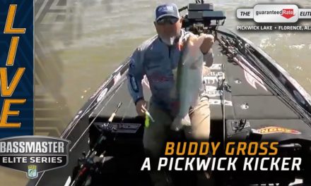Bassmaster – Buddy Gross jumps into the lead with a 6-pound kicker at Pickwick