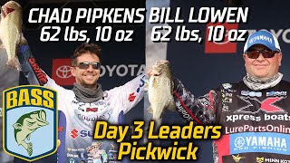 Bassmaster – Lowen and Pipkens tied for Day 3 lead at Pickwick with 62 pounds, 10 ounces