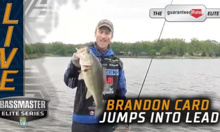 Bassmaster – Brandon Card jumps into the lead with 6 pounder