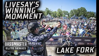 Bassmaster – Livesay's winning moment on stage in front of home crowd