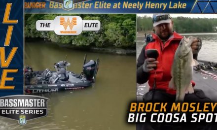 Bassmaster – Brock Mosley lands first big Coosa River spot