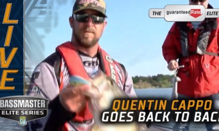 Bassmaster – Quentin Cappo goes back to back on Day 3