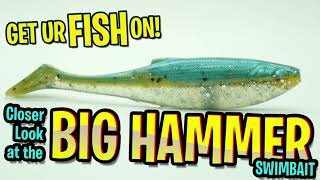 Closer Look at the BIG HAMMER Largemouth Bass FIshing Swimbait