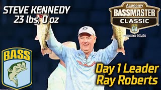 Bassmaster – Steve Kennedy leads Day 1 of Bassmaster Classic at Ray Roberts (23 lbs)