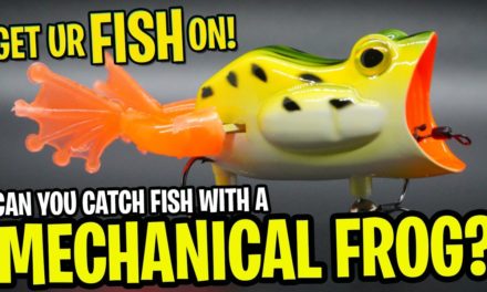 Mechanical Frog! Fish or Angler Catcher? 22 Five Bass Fishing Frog
