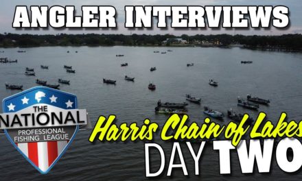 National Professional Fishing League DAY 2 Harris Chain ROB TERKLA, CARSON Interviews and More