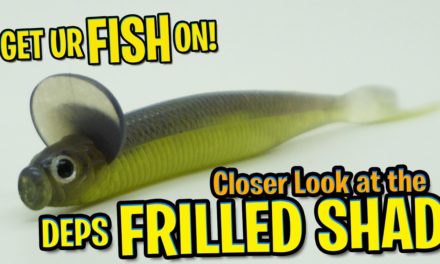 Deps Frilled Shad Largemouth Bass Fishing CRAZY Lure – Underwater