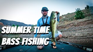 How to CATCH FISH in the SUMMER – Bass Fishing Lake Mead Nevada