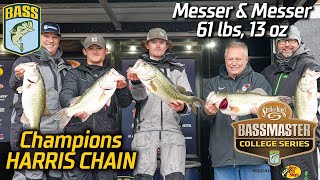 Bassmaster – Kentucky Christian wins Bassmaster College Series event at the Harris Chain with 61 pounds!