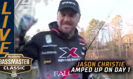 Bassmaster – CLASSIC: Jason Christie amped up with a good bite to start the day
