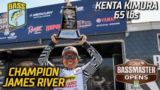 Bassmaster – Kenta Kimura wins Bassmaster Open at James River (65 pounds)