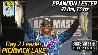 Bassmaster – Brandon Lester leads Day 2 at Pickwick Lake with 41 pounds, 13 ounces (Bassmaster Elite Series)