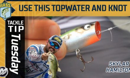 Bassmaster – Use this KNOT for walking and chugging topwater lures in the early summer