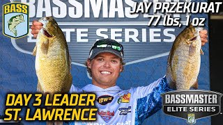 Bassmaster – Jay Przekurat leads Day 3 at St. Lawrence River with 77 pounds, 1 ounce (Bassmaster Elite Series)