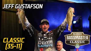 Bassmaster – Jeff Gustafson leads Day 2 of the 2023 Bassmaster Classic with 35 pounds, 11 ounces