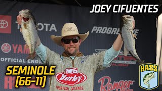 Bassmaster – Joey Cifuentes leads Day 3 of Bassmaster Elite at Lake Seminole with 66 pounds, 11 ounces