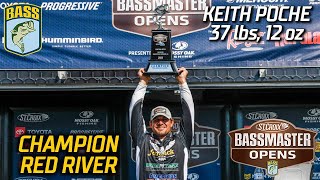 Bassmaster – Keith Poche wins Bassmaster Open at the Red River (37 pounds, 12 ounces)